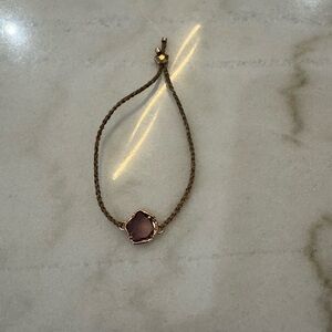 Kendra Scott Rose Gold Bracelet with Purple Stone